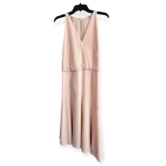 Reiss Pink Talin Strappy Back Midi Dress Size UK14/US10 NWT Flaw (Read) - Picture 8 of 14